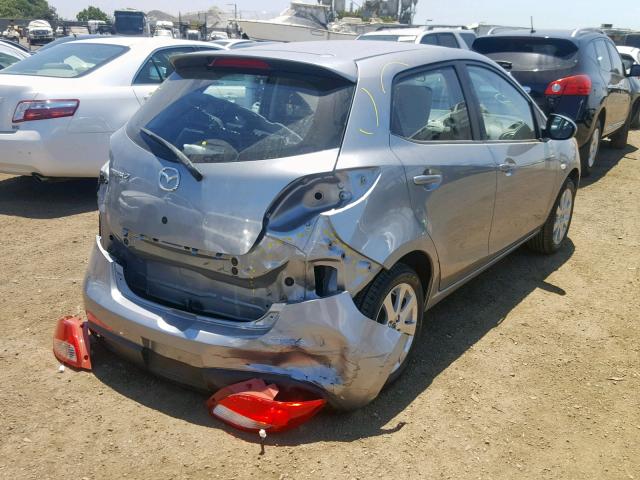 JM1DE1LZ0E0175424 - 2014 MAZDA MAZDA2 TOU GRAY photo 4