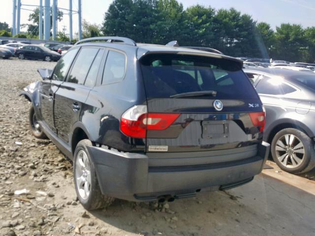 WBXPA73434WB27904 - 2004 BMW X3 2.5I BLACK photo 3