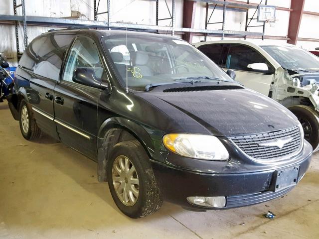 2C8GP54L73R276020 - 2003 CHRYSLER TOWN & CNT BLACK photo 1