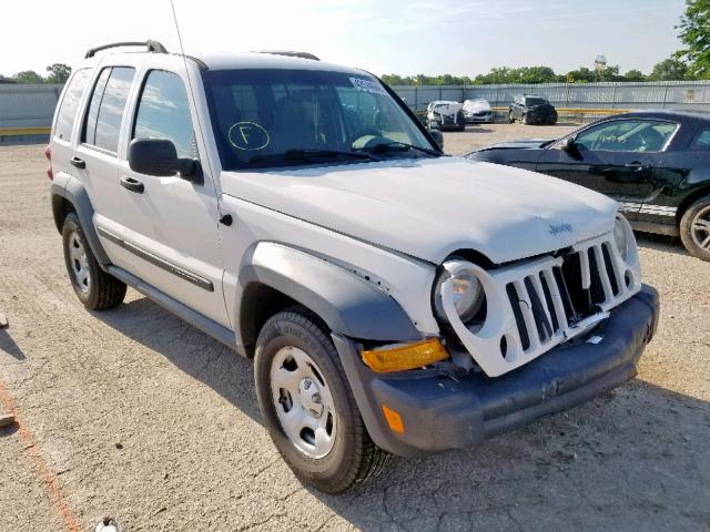 1J4GK48K17W541954 - 2007 JEEP LIBERTY SP WHITE photo 1