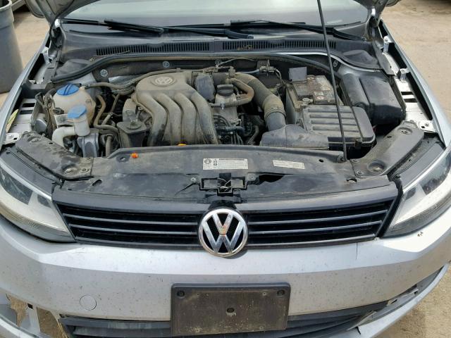 3VW1K7AJ4CM355234 - 2012 VOLKSWAGEN JETTA BASE SILVER photo 7