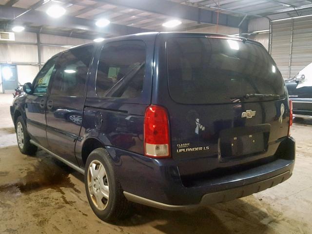 1GNDV23167D103565 - 2007 CHEVROLET UPLANDER L BLUE photo 3