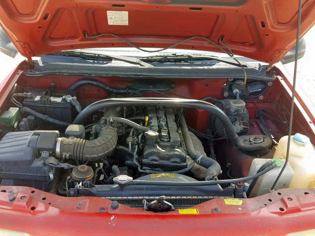2CNBE18C1X6931344 - 1999 CHEVROLET TRACKER RED photo 7