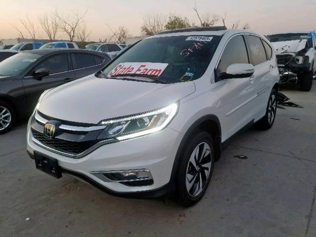 5J6RM4H95GL029339 - 2016 HONDA CR-V TOURI WHITE photo 2