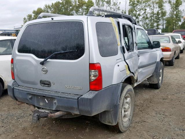 5N1ED28Y13C656061 - 2003 NISSAN XTERRA XE SILVER photo 4