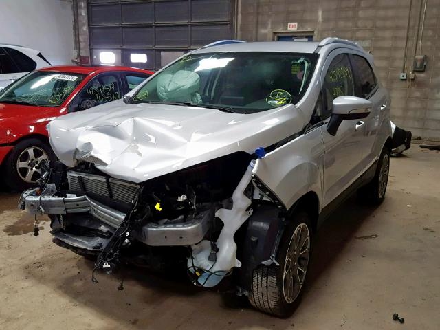 MAJ6S3KL9KC256870 - 2019 FORD ECOSPORT T SILVER photo 2