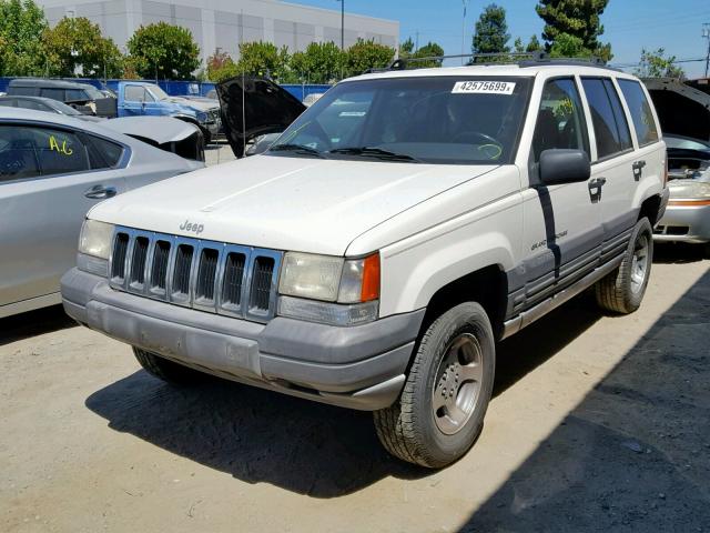 1J4FX58S6VC611451 - 1997 JEEP GRAND CHER WHITE photo 2