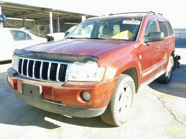 1J8HR58N17C544434 - 2007 JEEP GRAND CHER BURGUNDY photo 2