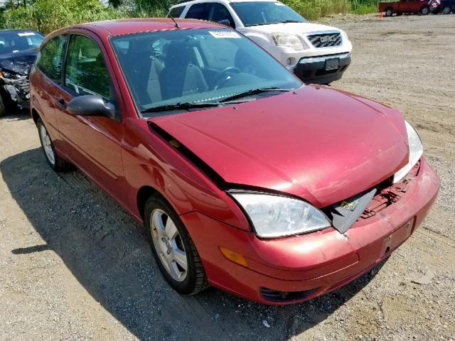 3FAHP31N45R137854 - 2005 FORD FOCUS ZX3 RED photo 1