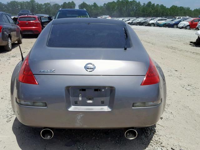 JN1BZ34D28M702406 - 2008 NISSAN 350Z COUPE GRAY photo 9