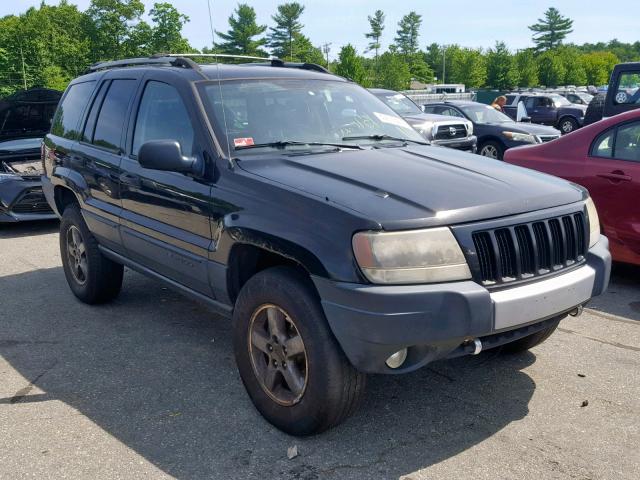 1J4GW48S34C180843 - 2004 JEEP GRAND CHER BLACK photo 1