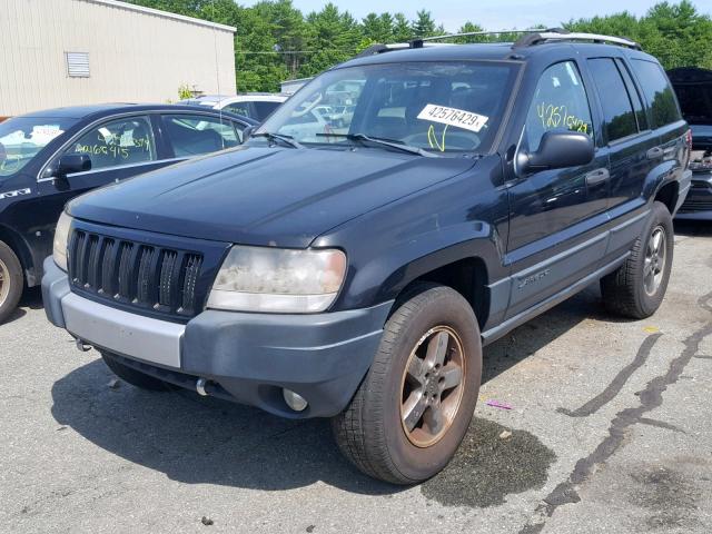 1J4GW48S34C180843 - 2004 JEEP GRAND CHER BLACK photo 2