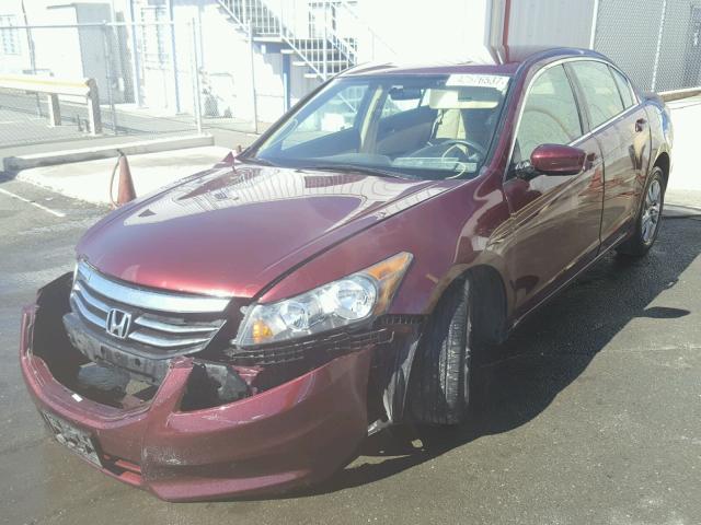 1HGCP2F47BA007735 - 2011 HONDA ACCORD LXP BURGUNDY photo 2