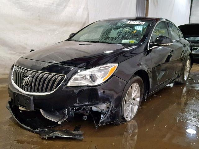 2G4GV5EK2E9301384 - 2014 BUICK REGAL BLACK photo 2