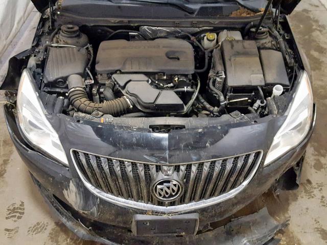 2G4GV5EK2E9301384 - 2014 BUICK REGAL BLACK photo 7