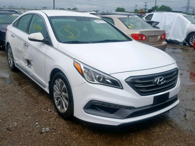 5NPE34AF5GH267607 - 2016 HYUNDAI SONATA SPO WHITE photo 1