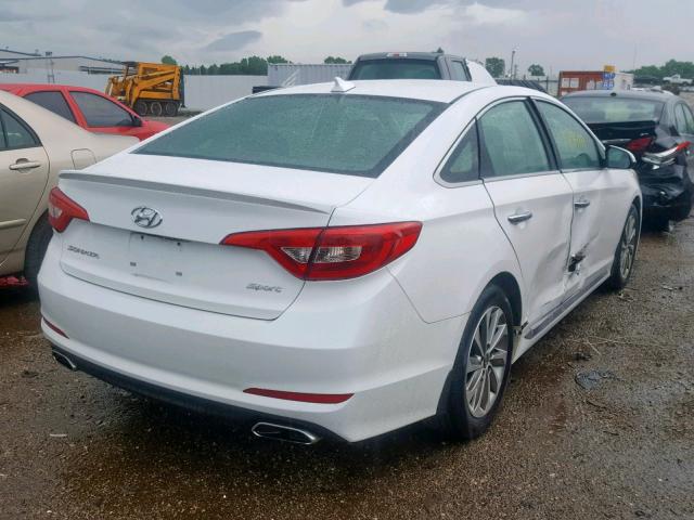 5NPE34AF5GH267607 - 2016 HYUNDAI SONATA SPO WHITE photo 4