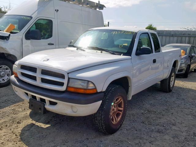 1D7HG32X33S233170 - 2003 DODGE DAKOTA SPO WHITE photo 2