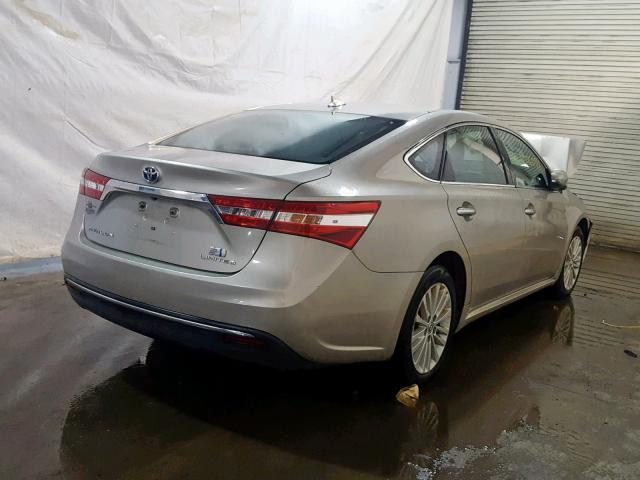 4T1BD1EB3DU011257 - 2013 TOYOTA AVALON HYB TAN photo 4