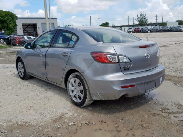 JM1BL1TF7D1791021 - 2013 MAZDA 3 I SILVER photo 3