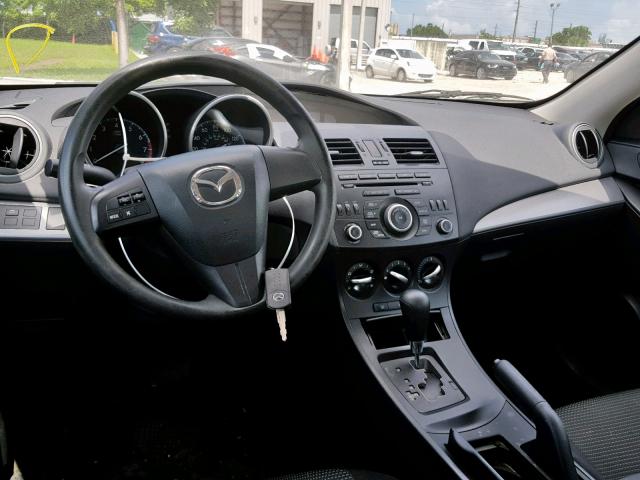 JM1BL1TF7D1791021 - 2013 MAZDA 3 I SILVER photo 9