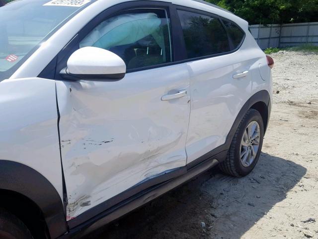 KM8J3CA48GU135224 - 2016 HYUNDAI TUCSON LIM WHITE photo 9