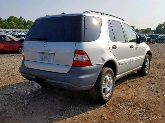 4JGAB57E64A460885 - 2004 MERCEDES-BENZ ML 350 SILVER photo 4