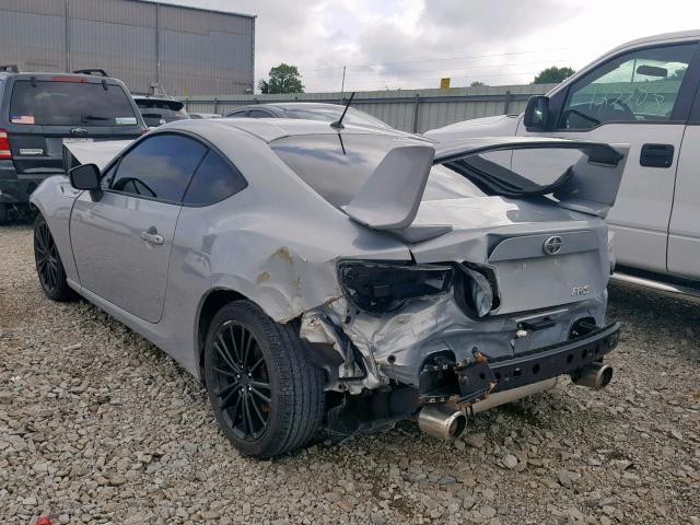 JF1ZNAA12D2733172 - 2013 TOYOTA SCION FR-S SILVER photo 3