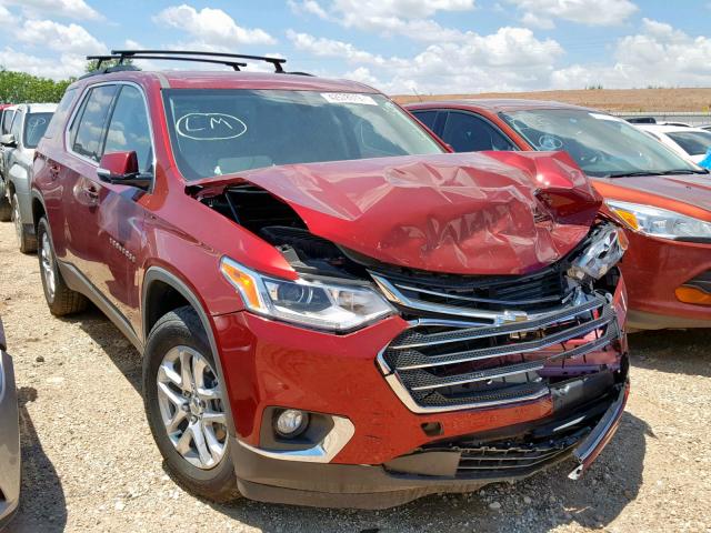 1GNEVGKW9KJ222185 - 2019 CHEVROLET TRAVERSE L RED photo 1