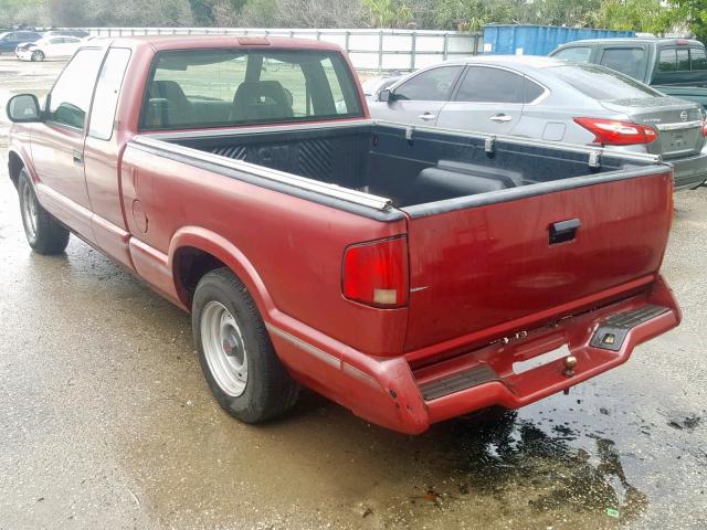 1GTCS194XTK509976 - 1996 GMC SONOMA RED photo 3