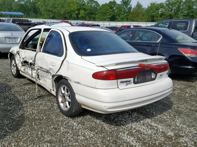 1FAFP66L3XK103296 - 1999 FORD CONTOUR SE WHITE photo 3