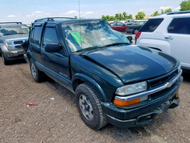 1GNDT13W92K180754 - 2002 CHEVROLET BLAZER GREEN photo 1