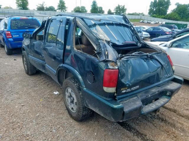 1GNDT13W92K180754 - 2002 CHEVROLET BLAZER GREEN photo 9