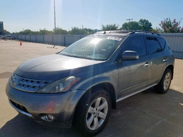 JN8AZ08T26W424265 - 2006 NISSAN MURANO GRAY photo 2