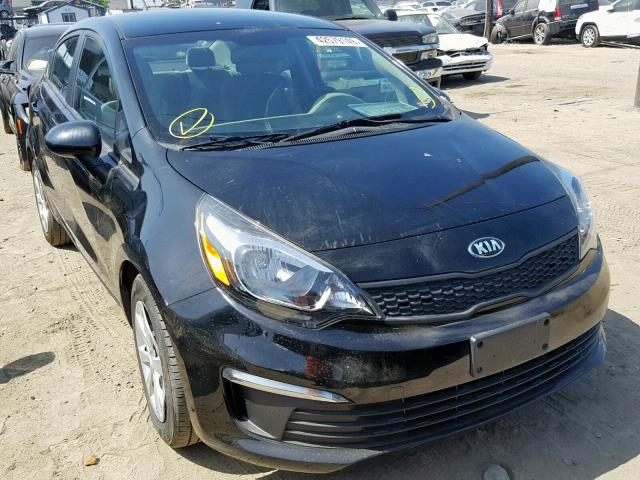 KNADM4A36H6117299 - 2017 KIA RIO LX BLACK photo 1