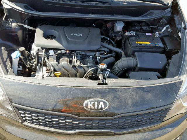 KNADM4A36H6117299 - 2017 KIA RIO LX BLACK photo 7