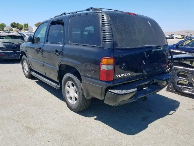 1GKEK63U32J302157 - 2002 GMC DENALI BLACK photo 3