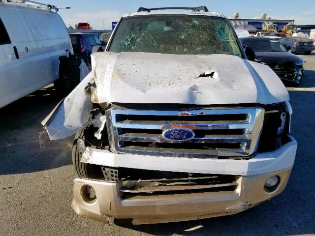 1FMJU1H51BEF56348 - 2011 FORD EXPEDITION WHITE photo 9