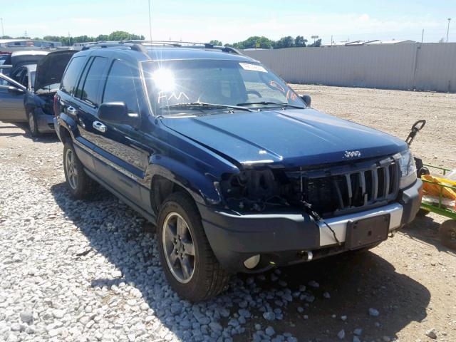 1J4GW48J14C215452 - 2004 JEEP GRAND CHER BLUE photo 1