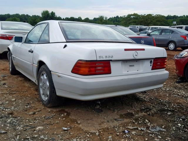 WDBFA63E4SF111991 - 1995 MERCEDES-BENZ SL 320 WHITE photo 3