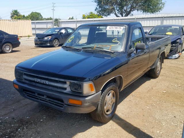 JT4RN82P1M5029694 - 1991 TOYOTA PICKUP 1/2 BLACK photo 2