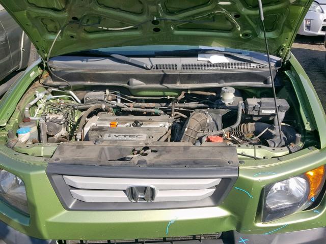 5J6YH28778L007914 - 2008 HONDA ELEMENT EX GREEN photo 7