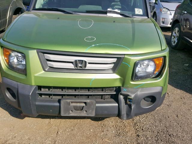 5J6YH28778L007914 - 2008 HONDA ELEMENT EX GREEN photo 9