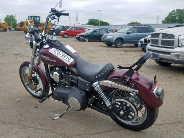 1HD1GX4128K302061 - 2008 HARLEY-DAVIDSON FXDBI BURGUNDY photo 3