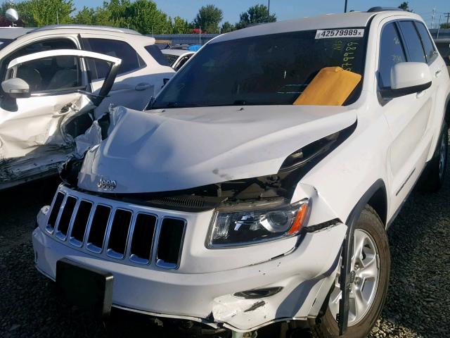 1C4RJEAG7EC130392 - 2014 JEEP GRAND CHER WHITE photo 2