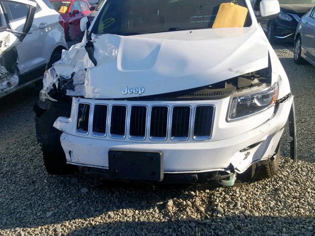 1C4RJEAG7EC130392 - 2014 JEEP GRAND CHER WHITE photo 9