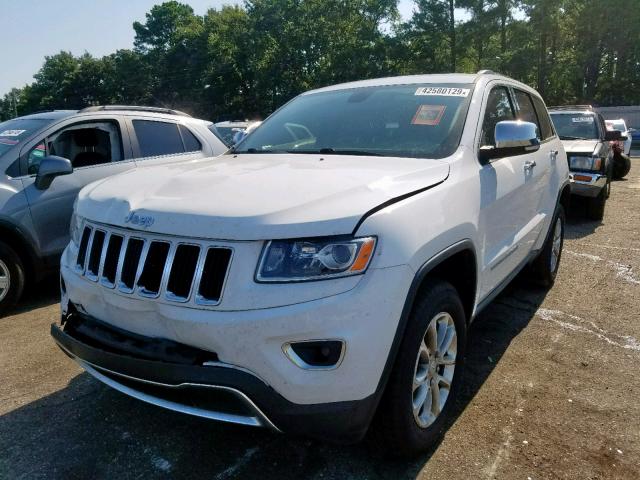 1C4RJEBG6FC816309 - 2015 JEEP GRAND CHER WHITE photo 2