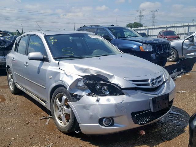 JM1BK143641210633 - 2004 MAZDA 3 HATCHBAC SILVER photo 1