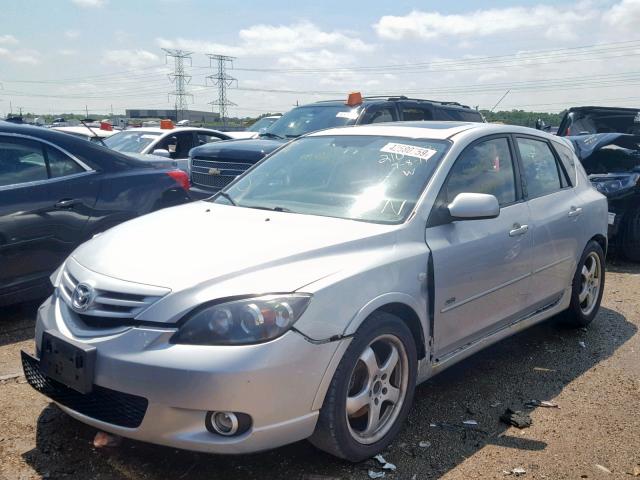 JM1BK143641210633 - 2004 MAZDA 3 HATCHBAC SILVER photo 2