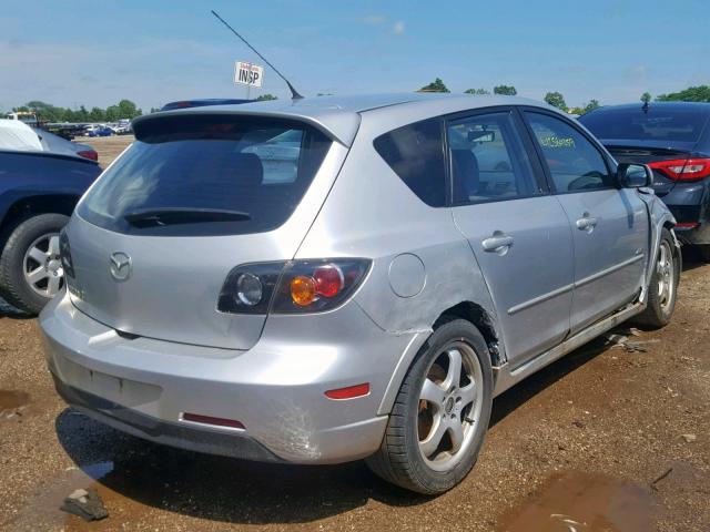 JM1BK143641210633 - 2004 MAZDA 3 HATCHBAC SILVER photo 4